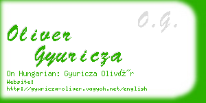 oliver gyuricza business card